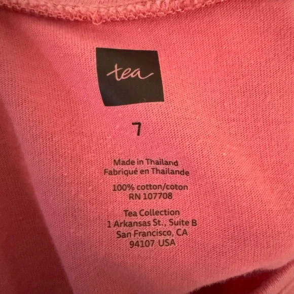 Tea Collection Pink Long Sleeve Unicorn Dress - Picture 6 of 9